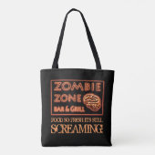 Zombie Zone Trick or treat Bag Tote Bag (Achterkant)