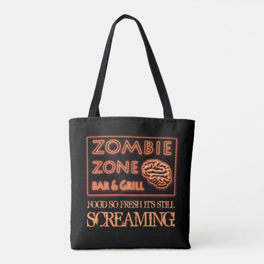 Zombie Zone Trick or treat Bag Tote Bag (Achterkant)