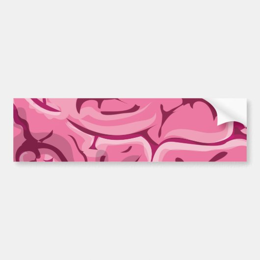 Zombiebrein Bumpersticker (Voorkant)
