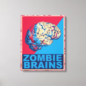 Zombiebrein Canvas Afdruk (Voorkant)