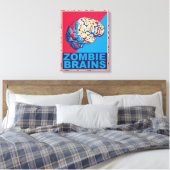 Zombiebrein Canvas Afdruk (Insitu (Slaapkamer))