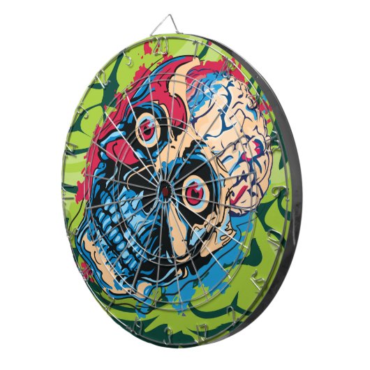 Zombiebrein Dartbord (Voorkant Rechts)