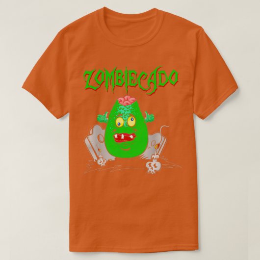 Zombiecado Zombie Avocado Halloween Funny T-shirt (Design voorkant)