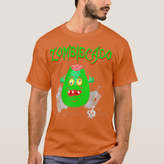 Zombiecado Zombie Avocado Halloween Funny T-shirt