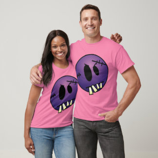 ZOMBIECON-GEZICHT - PAARS T-SHIRT