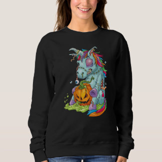 Zombiecorn Zombie Eenhoorn Halloween Kostuum Pompo Trui