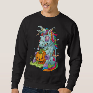 Zombiecorn Zombie Eenhoorn Halloween Kostuum Pompo Trui