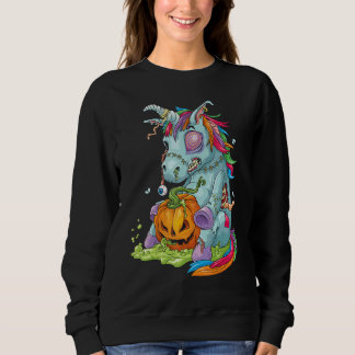 Zombiecorn Zombie Eenhoorn Halloween Kostuum Pompo Trui