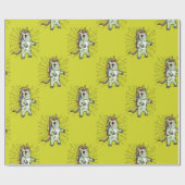 Zombiecorn Zombie Unicorn Halloween Gift Cadeaupapier (Vlak)