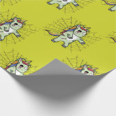 Zombiecorn Zombie Unicorn Halloween Gift Cadeaupapier (Hoek)