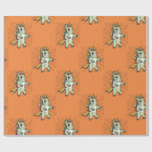 Zombiecorn Zombie Unicorn Halloween Gift Wrapping Cadeaupapier (Vlak)