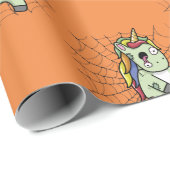 Zombiecorn Zombie Unicorn Halloween Gift Wrapping Cadeaupapier (Rol Hoek)