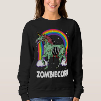 Zombiecorn Zombie Unicorn Halloween Women Girls Ra Trui