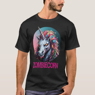 Zombiecorn Zombie Unicorn Ik hou van Brainbows Pun T-shirt