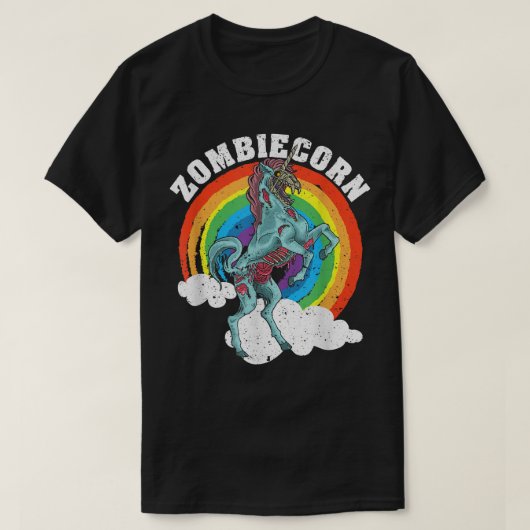 Zombiecorn Zombie Unicorn Lovers Halloween Animal T-shirt (Design voorkant)