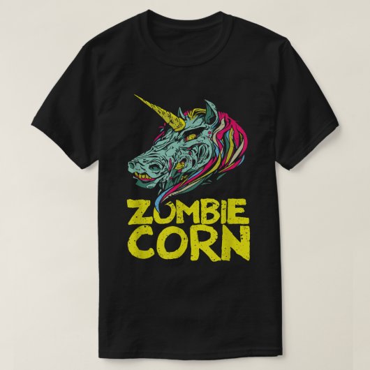 Zombiecorn Zombie Unicorn Lovers Halloween Animal T-shirt (Design voorkant)