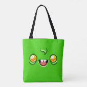 Zombiegezicht - Happy Jump Tote Bag (Achterkant)