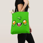 Zombiegezicht - Happy Jump Tote Bag (Dichtbij)