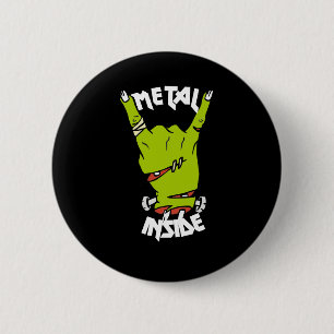 zombiehand metaal binnen knoop ronde button 5,7 cm