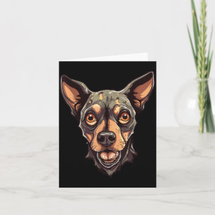 Zombiehond ontwerp Funny Halloween 2 Kaart