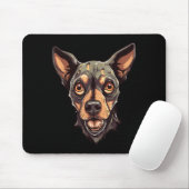 Zombiehond ontwerp Funny Halloween 2 Muismat (Met muis)