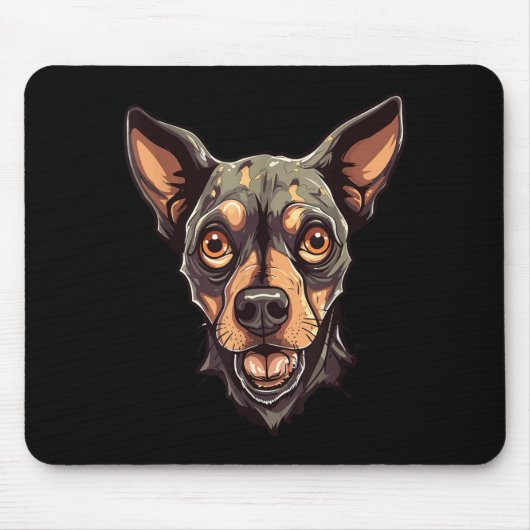 Zombiehond ontwerp Funny Halloween 2 Muismat (Voorkant)