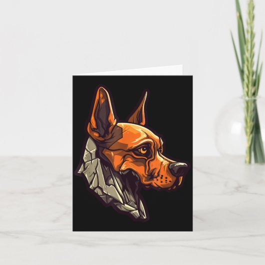 Zombiehond ontwerp Funny Halloween Kaart (Voorkant)