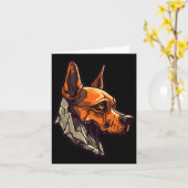 Zombiehond ontwerp Funny Halloween Kaart (Gele Bloem)