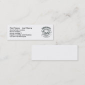 zombiehunter, voornaam Achternaam, Zombie E... Mini Visitekaartje (Voorkant / Achterkant)