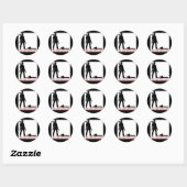 zombiejager ronde sticker (Vel)