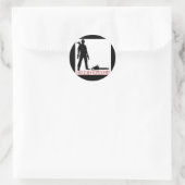 zombiejager ronde sticker (Tas)