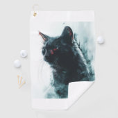 Zombiekat Apocalyps Golfhanddoek (Insitu)