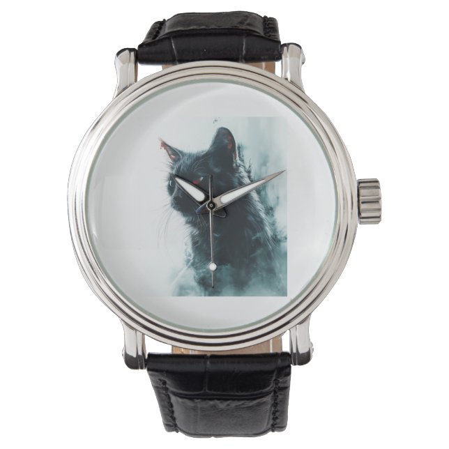 Zombiekat Apocalyps Horloge (Voorkant)