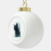 Zombiekat Apocalyps Keramische Bal Ornament (Rechts)