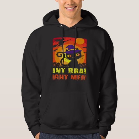 Zombiekat Grappig Wil Hersenen Nu Mij Ee Hoodie (Voorkant)