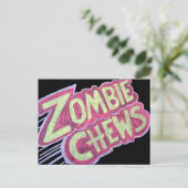 zombiekauwen briefkaart (Staand voorkant)