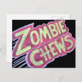 zombiekauwen briefkaart (Voorkant / Achterkant)