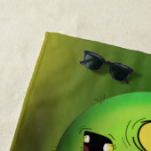 Zombiemoji-strandhanddoek Strandlaken (In situ)