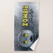 Zombiemoji Vintage Badhanddoek (Badhanddoek)