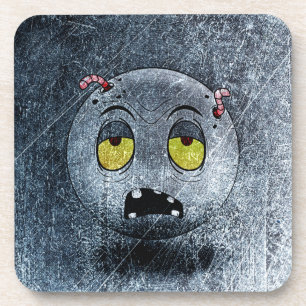 Zombiemoji Vintage Bier Onderzetter