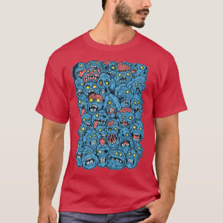 ZOMBIEPALOOZA BLAUW T-SHIRT