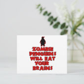 ZombiePenguins Briefkaart (Staand voorkant)