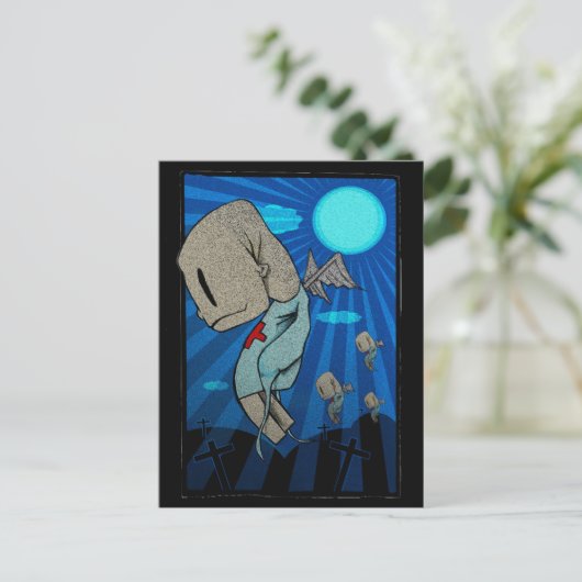 Zombies 2012 briefkaart (Staand voorkant)