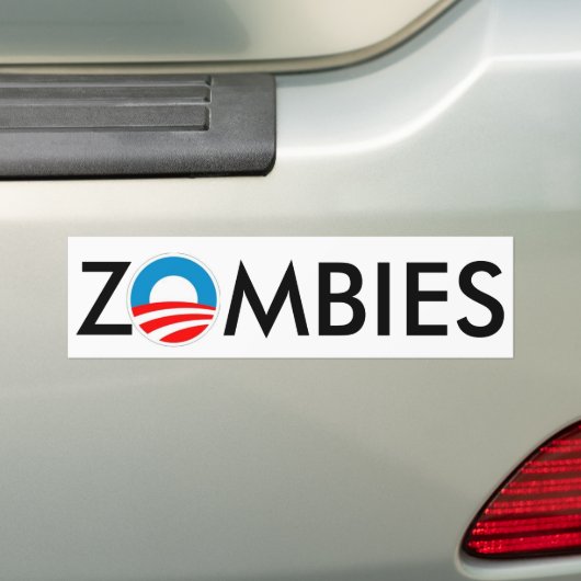 ZOMBIES 4 Obama Slime Bumpersticker (Op auto)