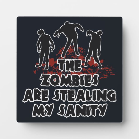 Zombies aangepaste kleurenplaque fotoplaat (Voorkant)