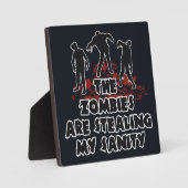 Zombies aangepaste kleurenplaque fotoplaat (Voorkant)