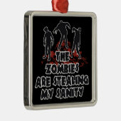 Zombies aangepaste kleurversiering metalen ornament (Rechts)