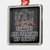 Zombies aangepaste kleurversiering metalen ornament (Links)