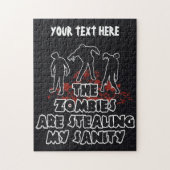 Zombies aangepaste puzzel legpuzzel (Verticaal)