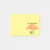 Zombiës als domme breinen post-it® notes (Voorkant)